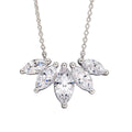 Beginnings Multi Marquise Row Necklace with Cubic Zirconia