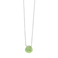 Beginnings Teardrop Green Chalcedony Necklace