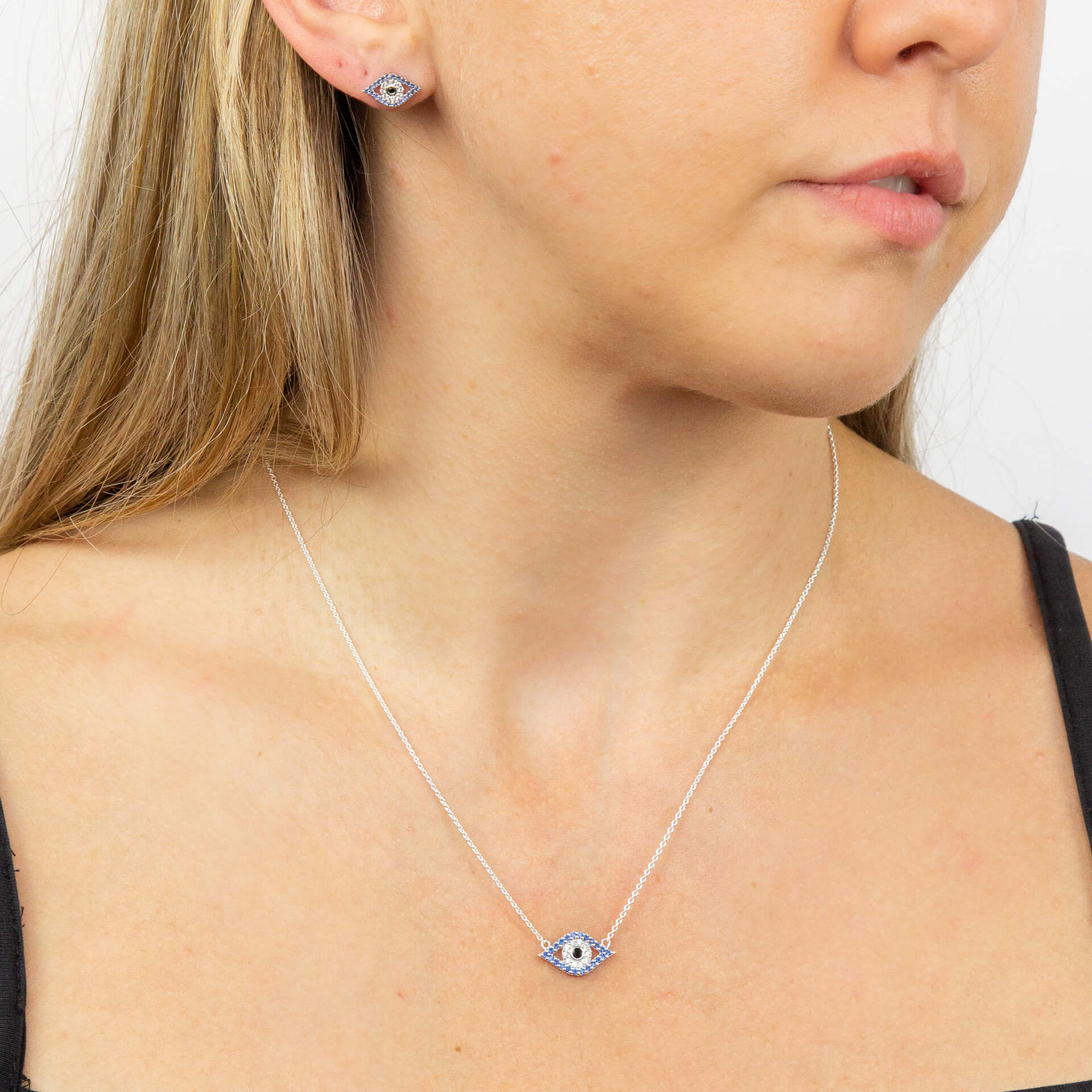 Beginnings Evil Eye Stud Earrings