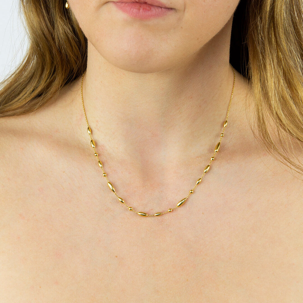 Beginnings Flower Bud Station Necklace