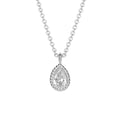 Beginnings Teardrop Necklace with Cubic Zirconia