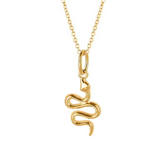 925 Sterling Silver Necklace N4519 Silver Gold Plated Snake Beginnings Necklace