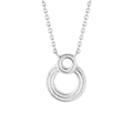 Beginnings Ridged Double Open Circle Necklace