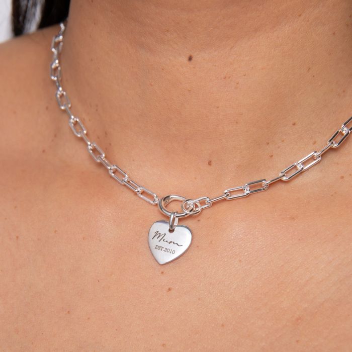 Beginnings Heart Tag Pendant