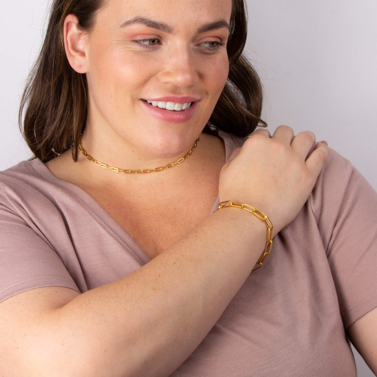 Beginnings Long Link Charm Carrier Bracelet