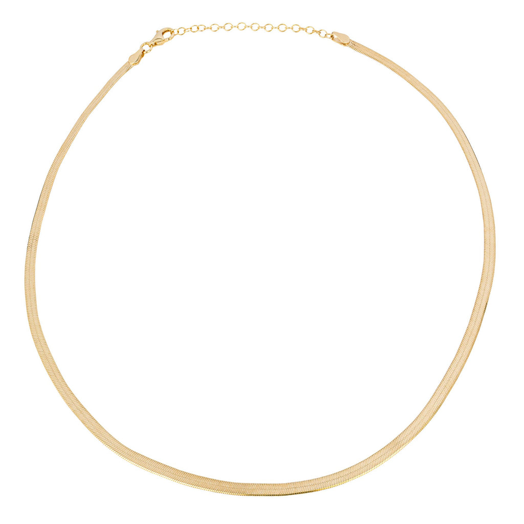 Beginnings Flat Herringbone Chain Necklace