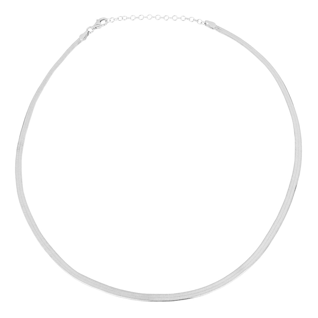 Beginnings Flat Herringbone Chain Necklace