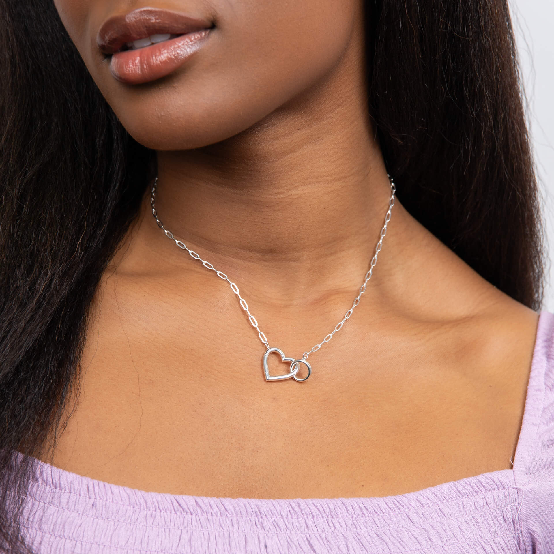 Beginnings Heart Connection Chain Necklace