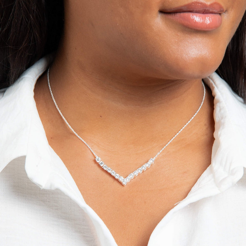 Beginnings V Shape Statement Necklace