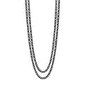Fred Bennett Gun Metal Double Chain Necklace
