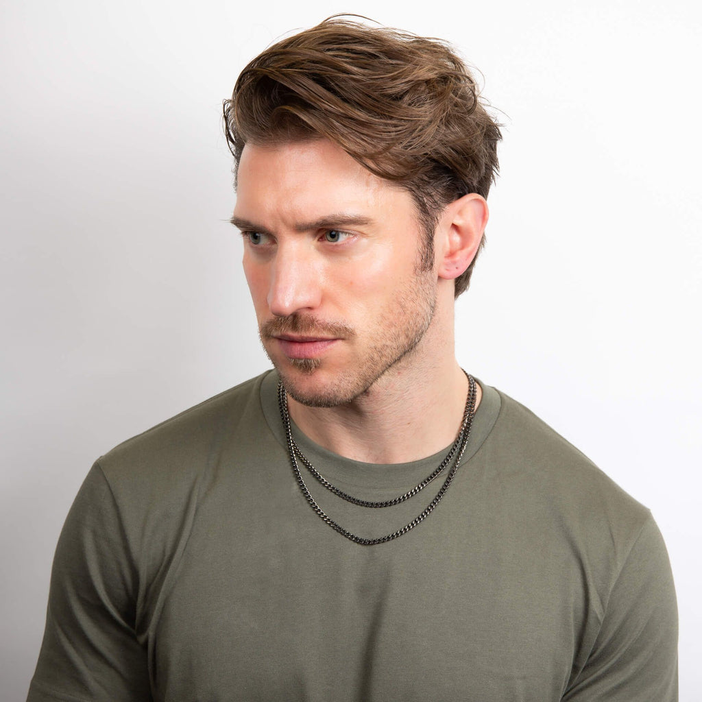 Fred Bennett Gun Metal Double Chain Necklace