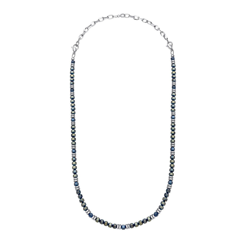 Fred Bennett Blue Hematite Bead Necklace