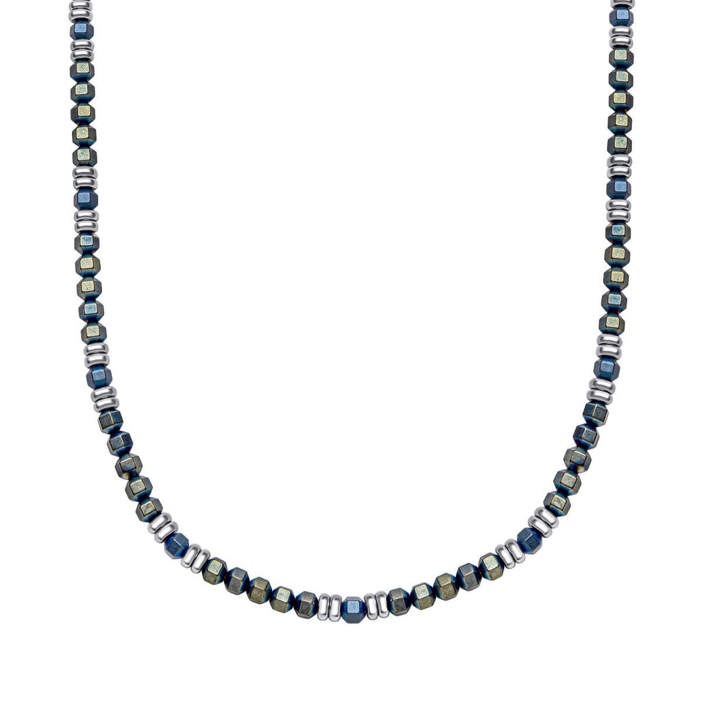 Fred Bennett Blue Hematite Bead Necklace