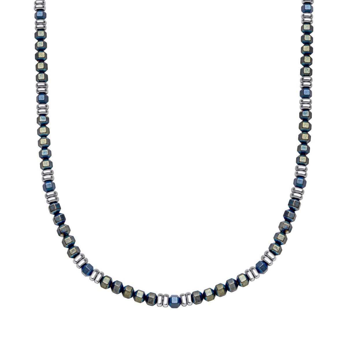 Fred Bennett Blue Hematite Bead Necklace