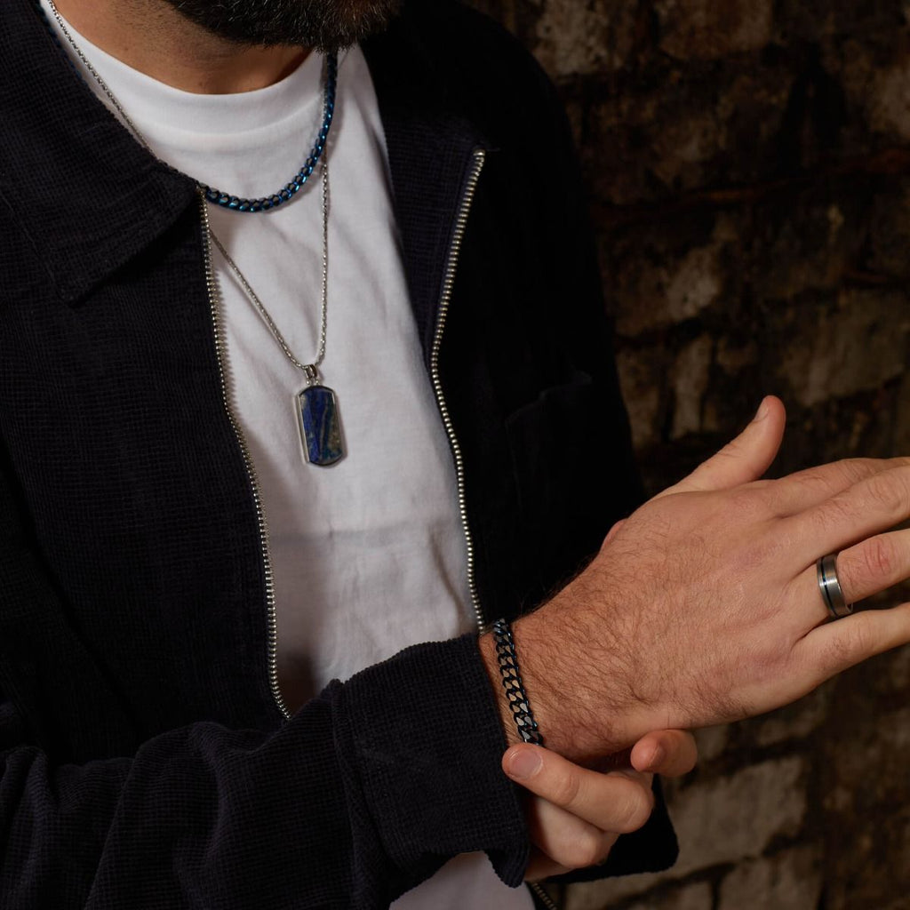 Fred Bennett Blue Curb Chain Necklace