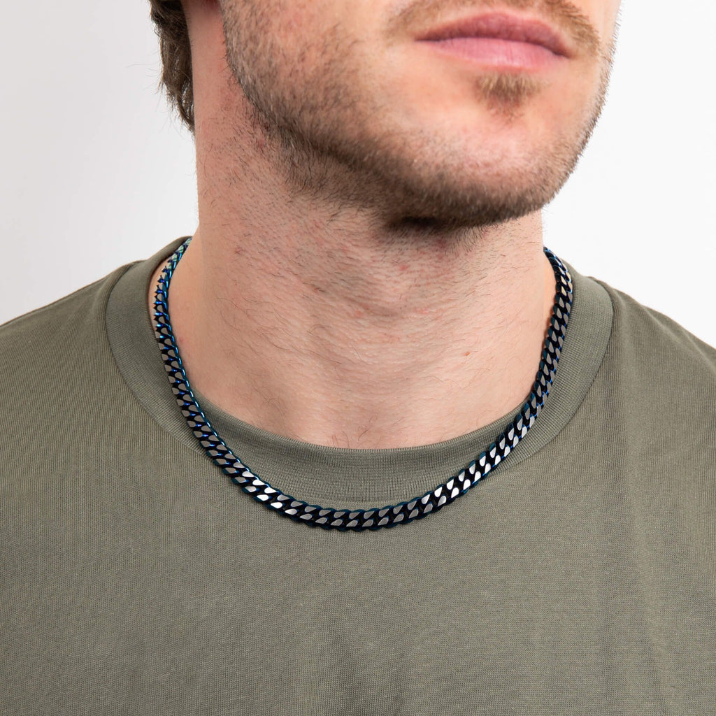 Fred Bennett Blue Curb Chain Necklace