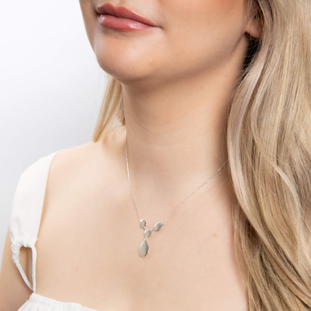 Beginnings Organic Pebble Drop Necklace