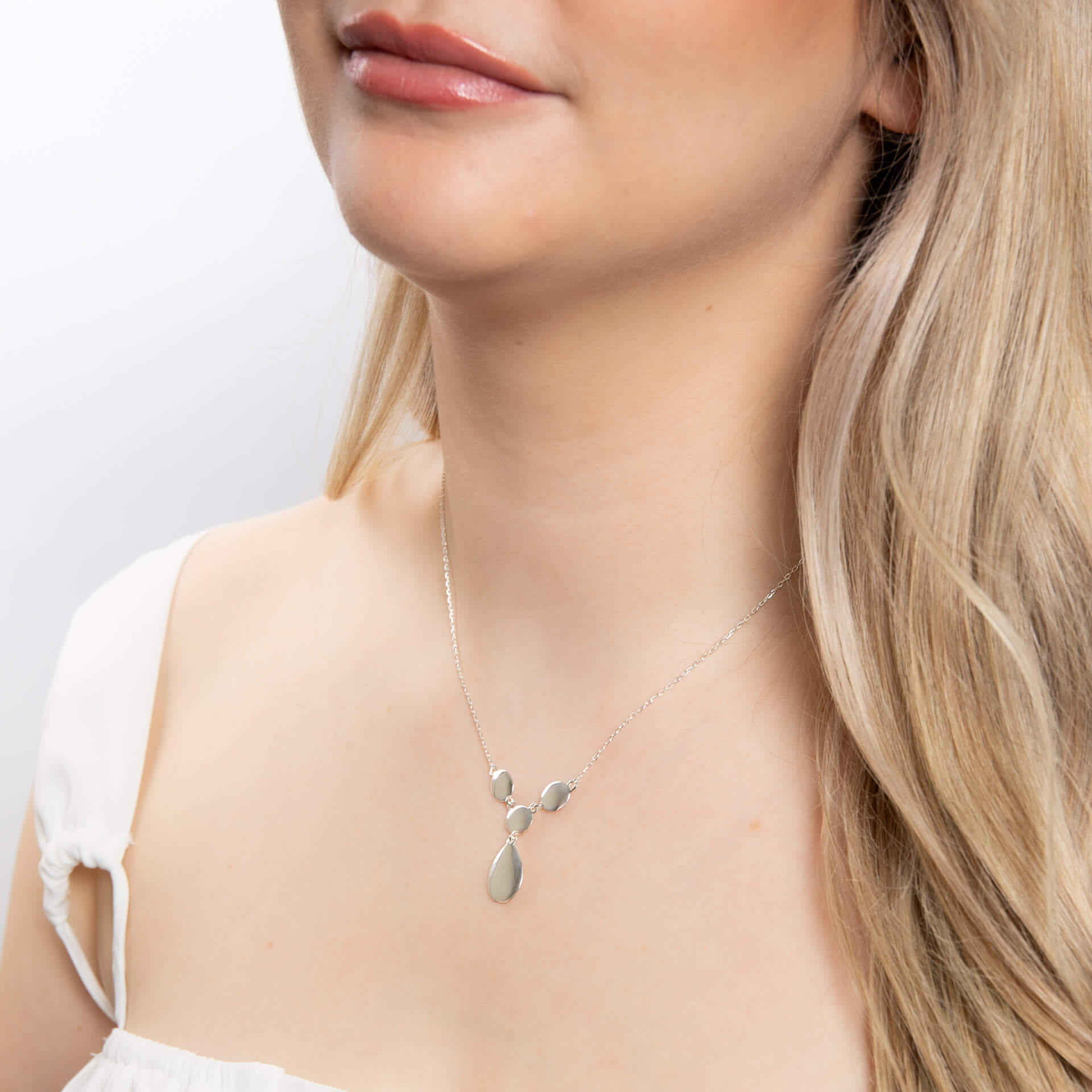 Beginnings Organic Pebble Drop Necklace