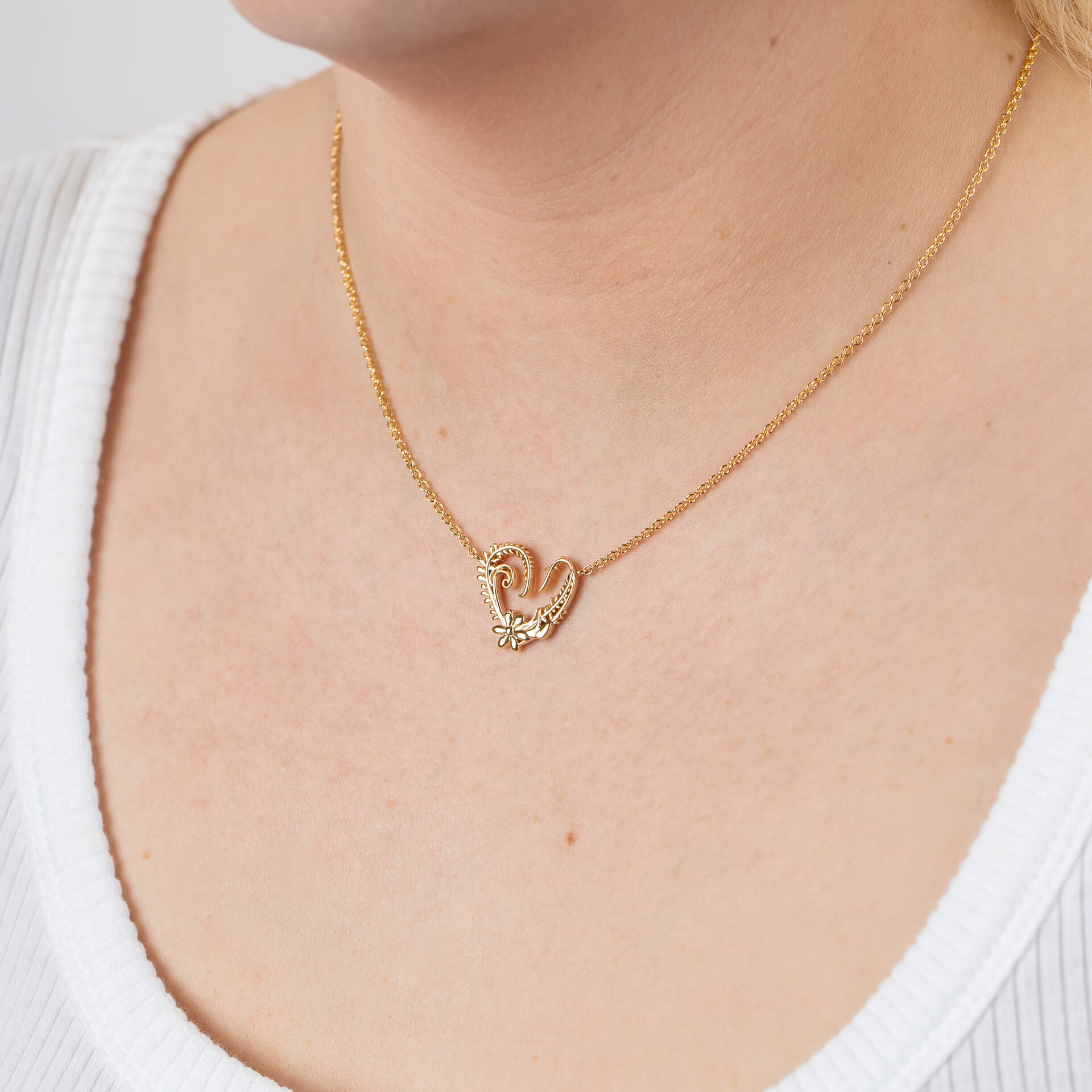 Laura Ashley Fashion Baroque Heart Necklace