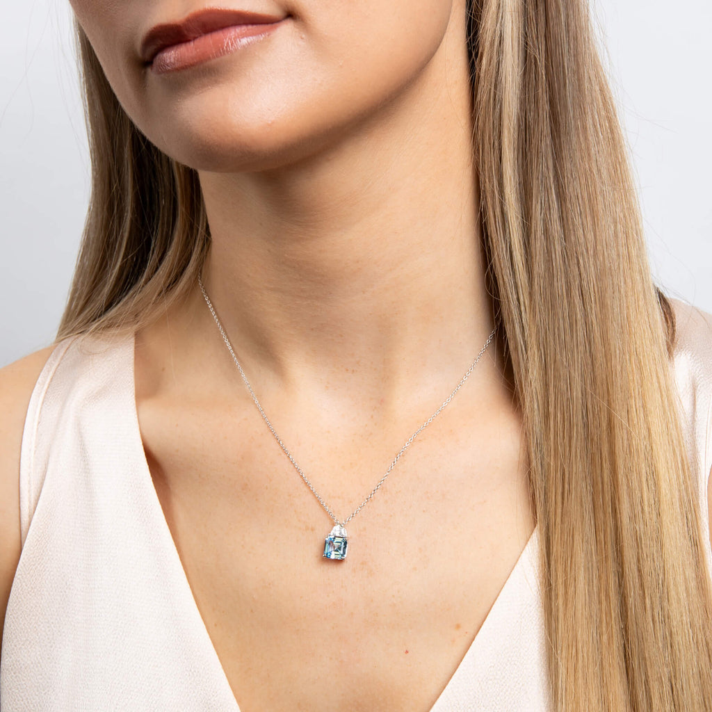 Diamonfire Square Cut Necklace