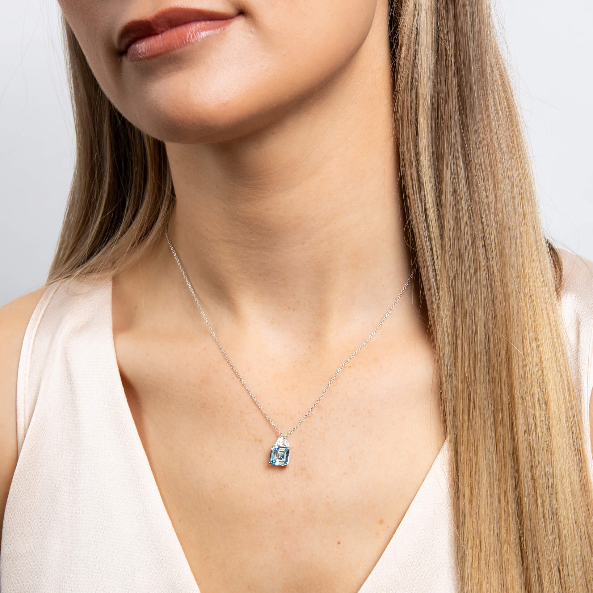 Diamonfire Square Cut Necklace