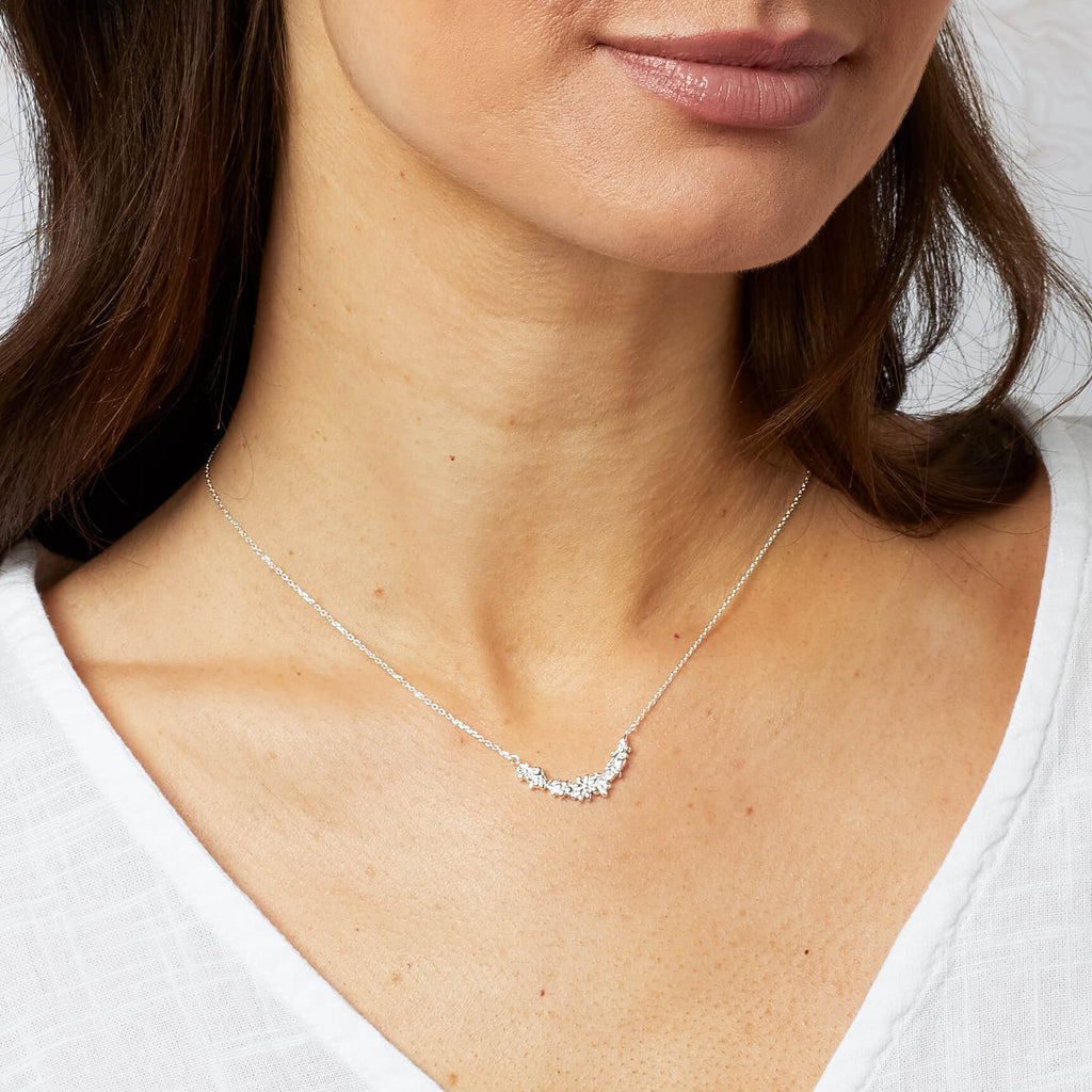 Laura Ashley Silver Naunton Folly Scoop Necklace
