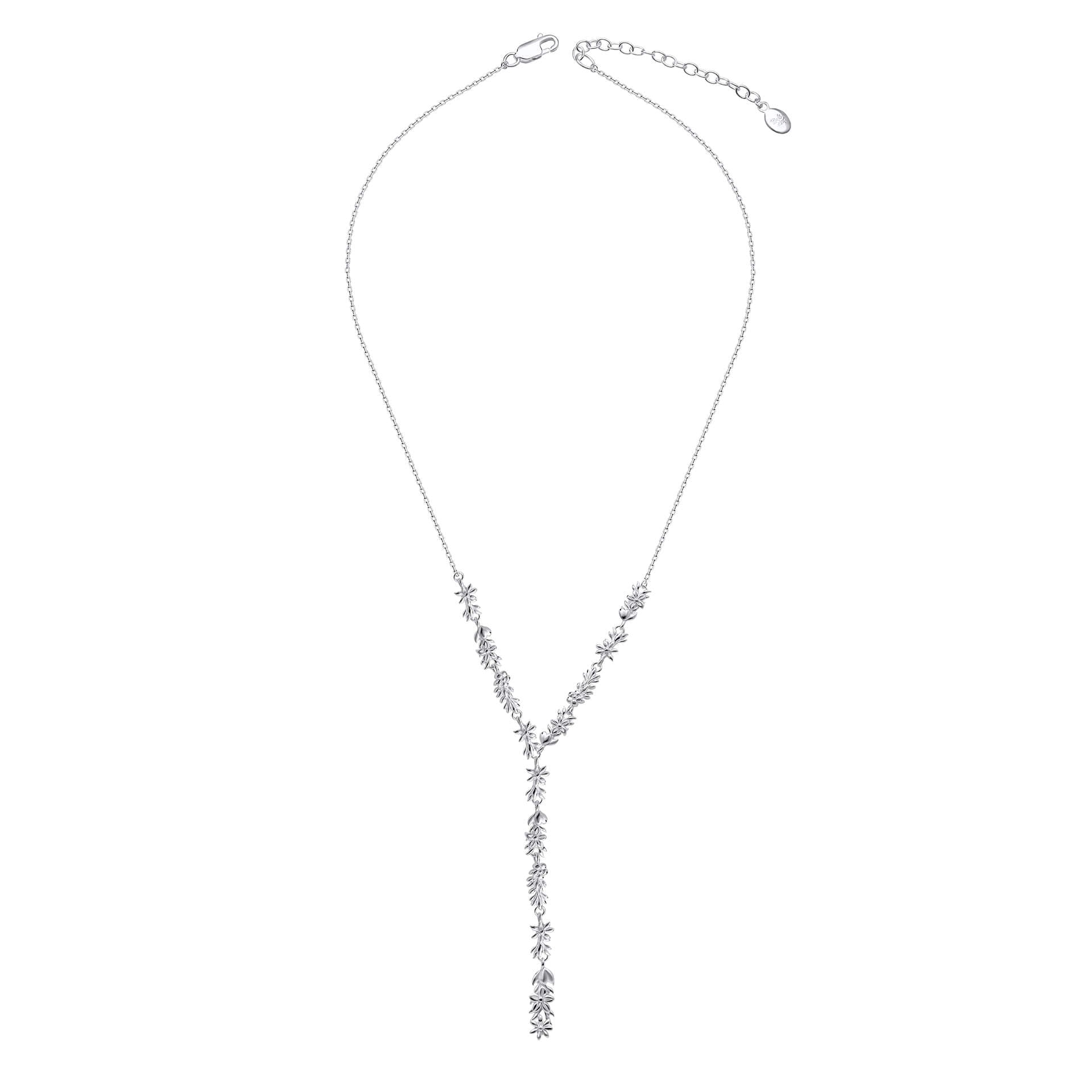 Laura Ashley Silver Naunton Folly Lariat Necklace