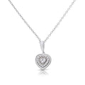 Diamonfire Halo Heart Necklace