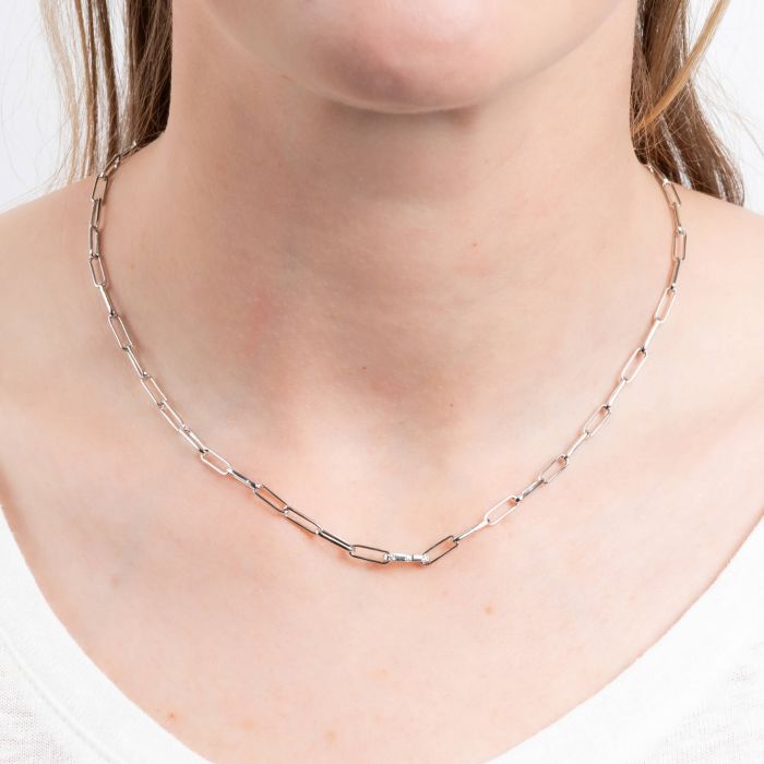Diamonfire Open Link Chain Necklace