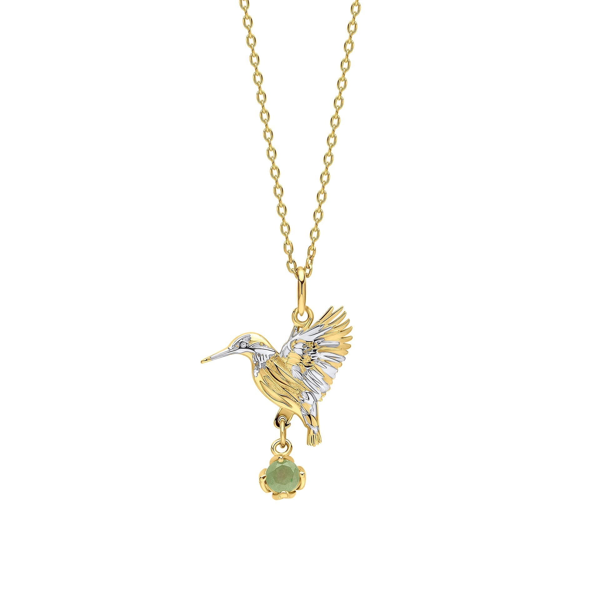 Laura Ashley Silver Llanelli Kingfisher Necklace