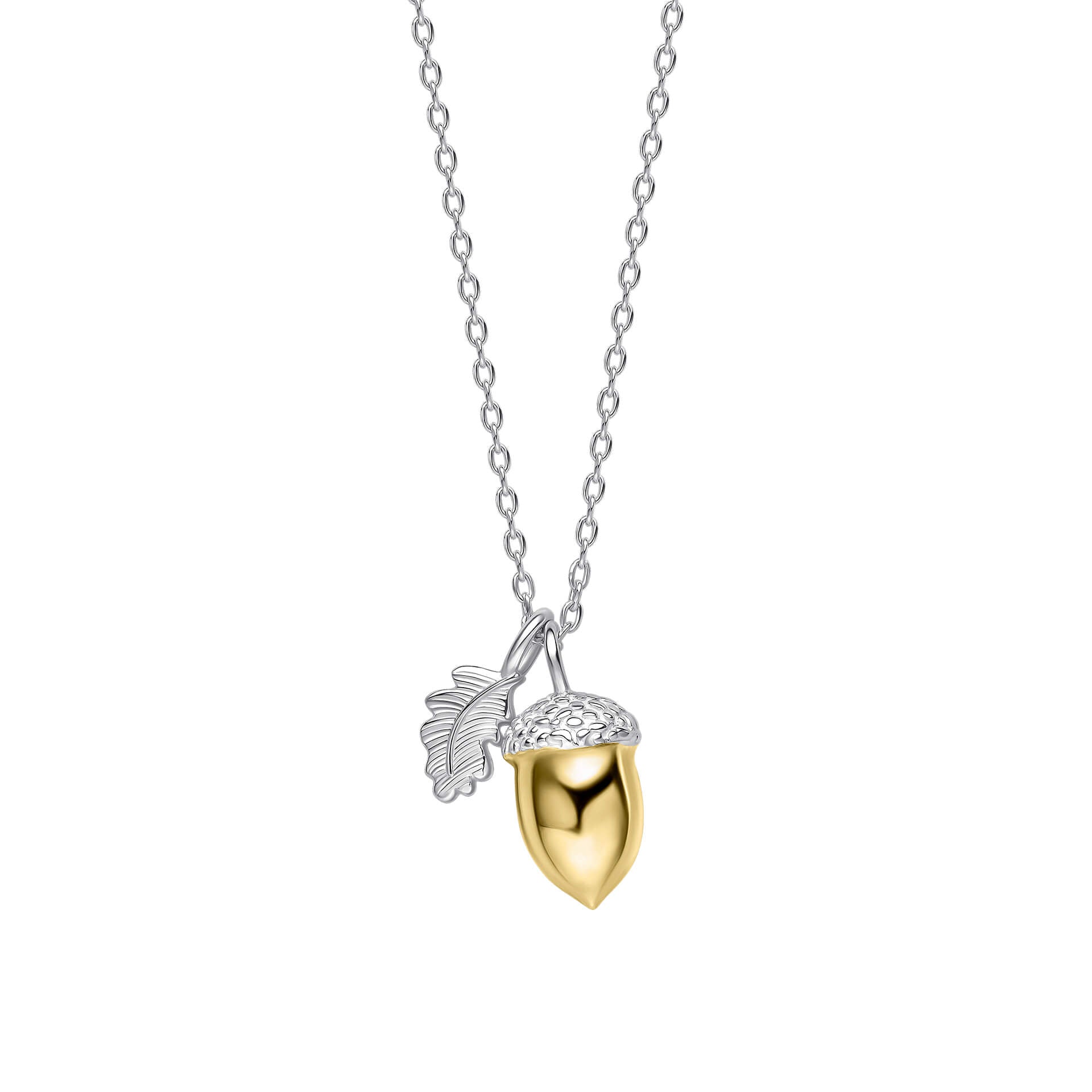 Laura Ashley Silver Broadoak Acorn Necklace