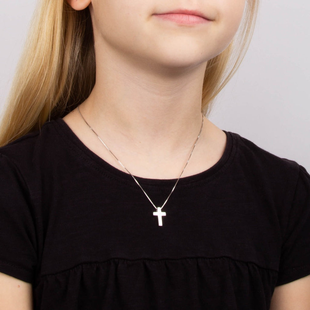 D For Diamond Medium Cross Pendant with Diamond