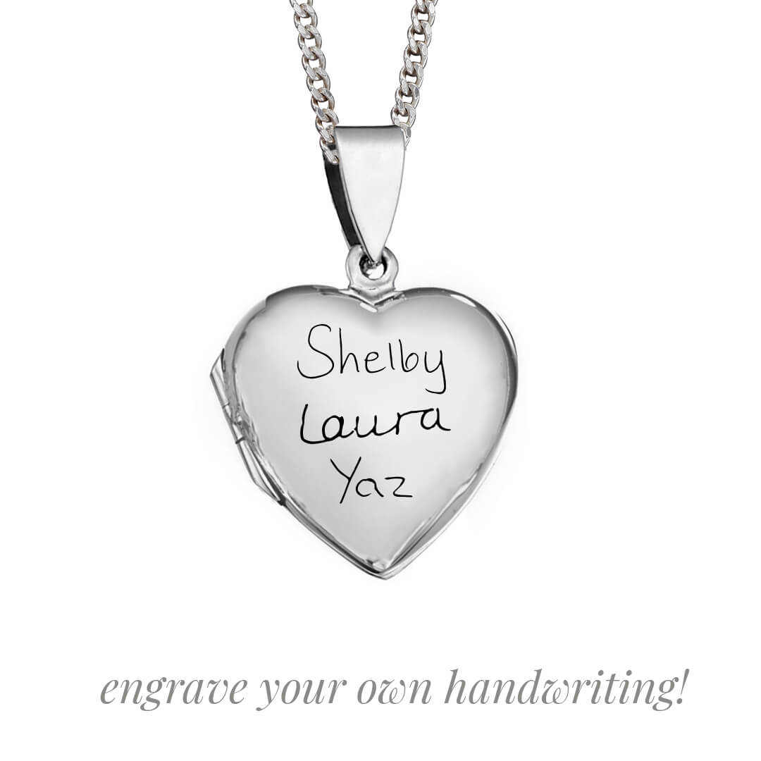 Beginnings Large Silver Heart Locket