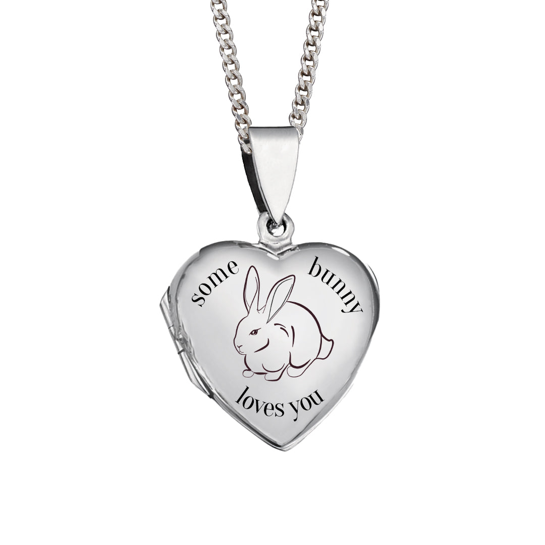 Beginnings Large Silver Heart Locket
