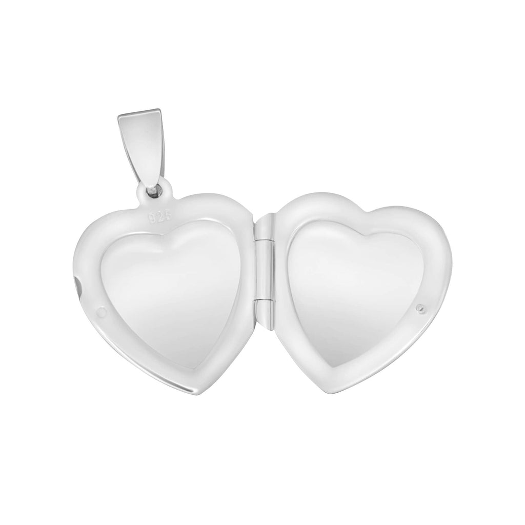 Beginnings Large Silver Heart Locket