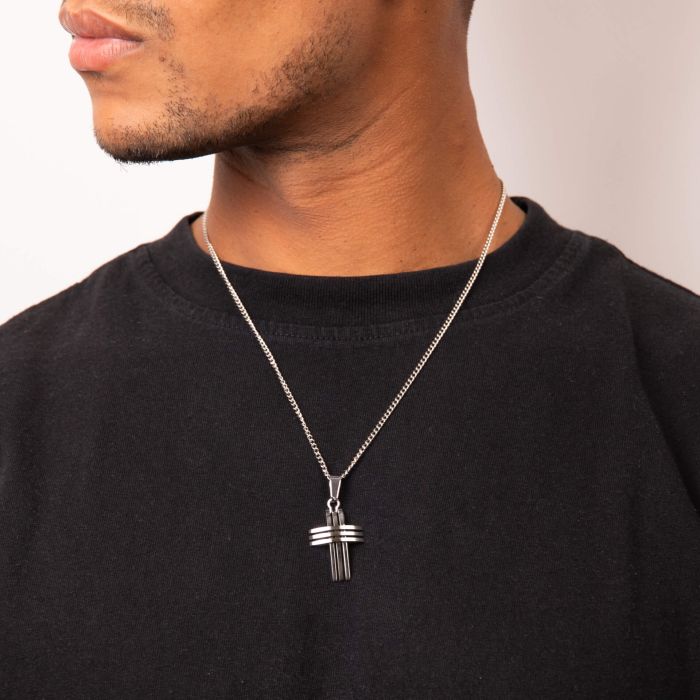 Fred Bennett Triple Bar Cross Pendant