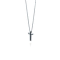 Fred Bennett Black IP Detail Cross Pendant