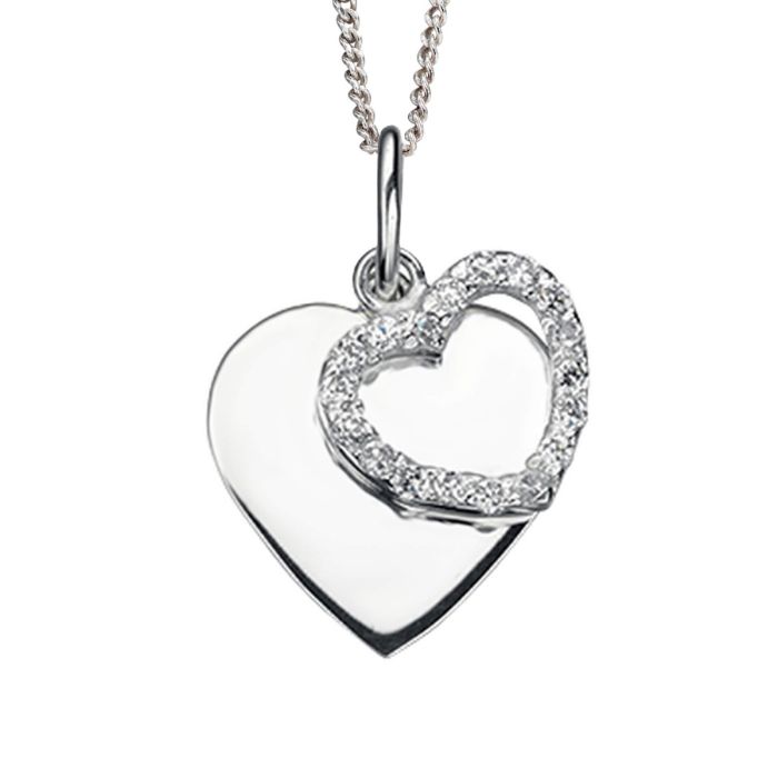 Beginnings Double Heart Pendant