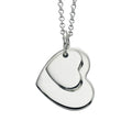 Beginnings Double Heart Tag Pendant