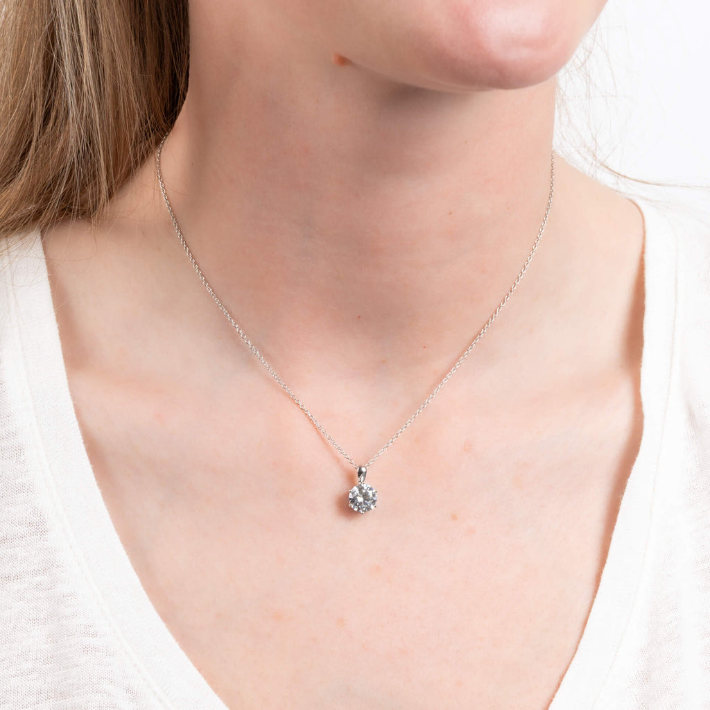 Diamonfire Six Claw Carat Pendant