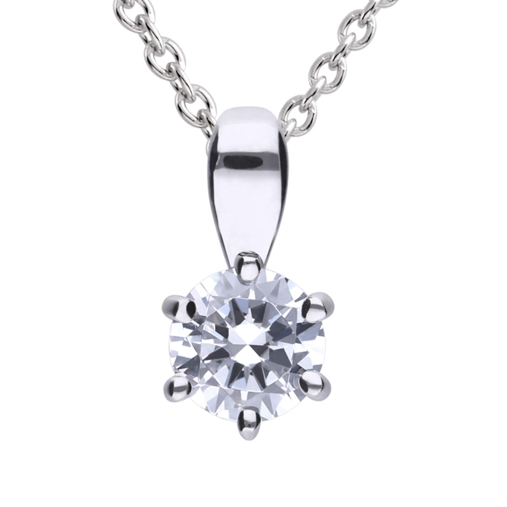 Diamonfire Six Claw Carat Pendant