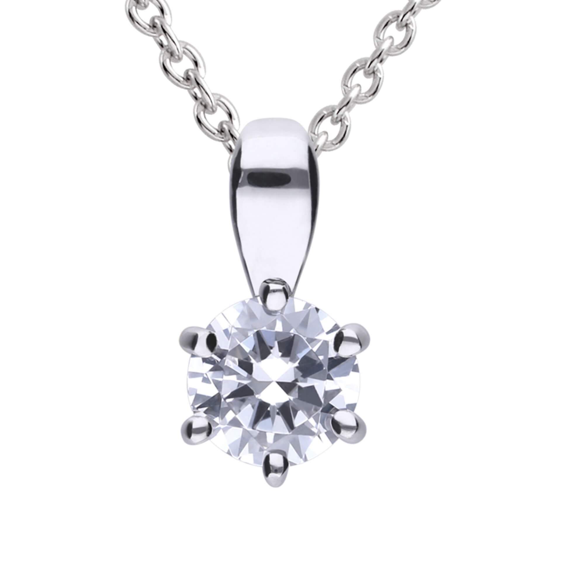 Diamonfire Six Claw Carat Pendant