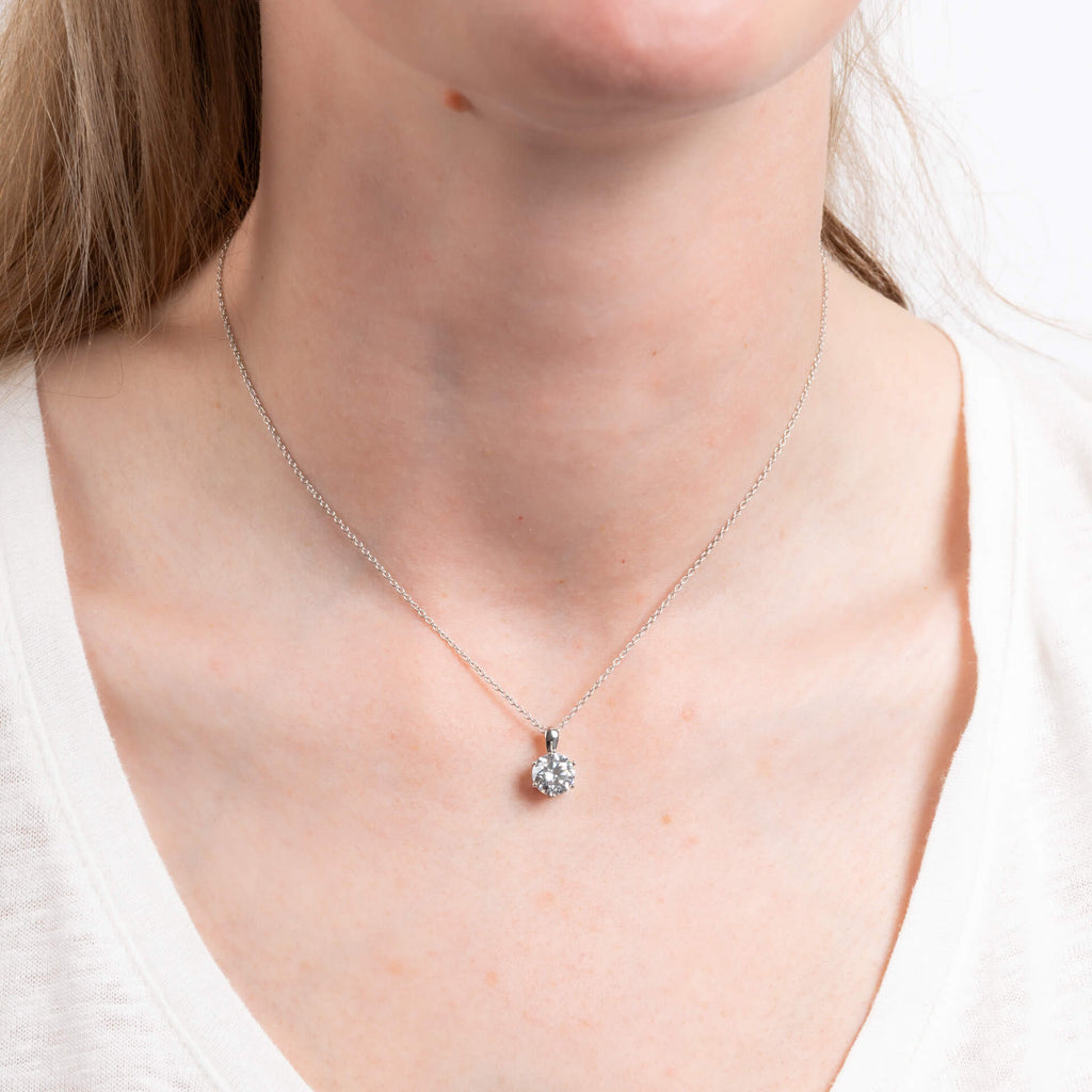 Diamonfire Six Claw Carat Pendant