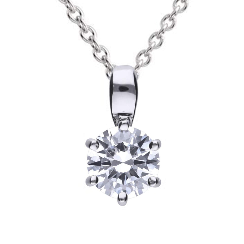 Diamonfire Six Claw Carat Pendant
