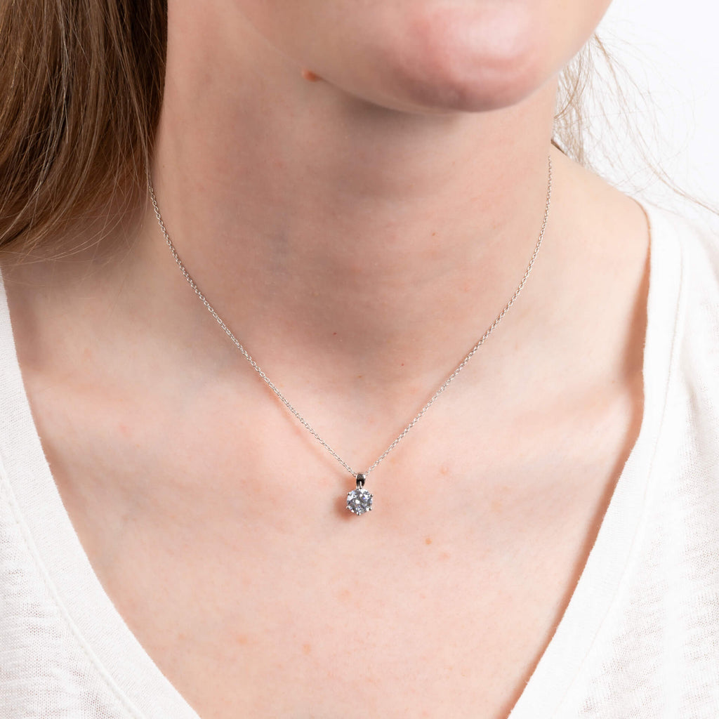 Diamonfire Six Claw Carat Pendant