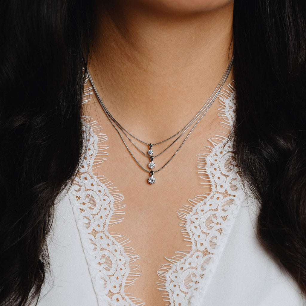 Diamonfire Six Claw Carat Pendant