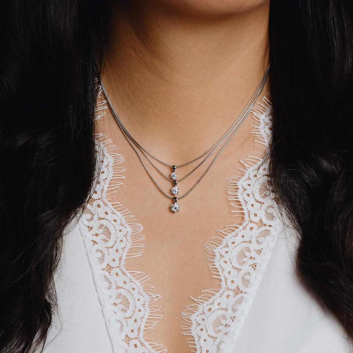 Diamonfire Six Claw Carat Pendant