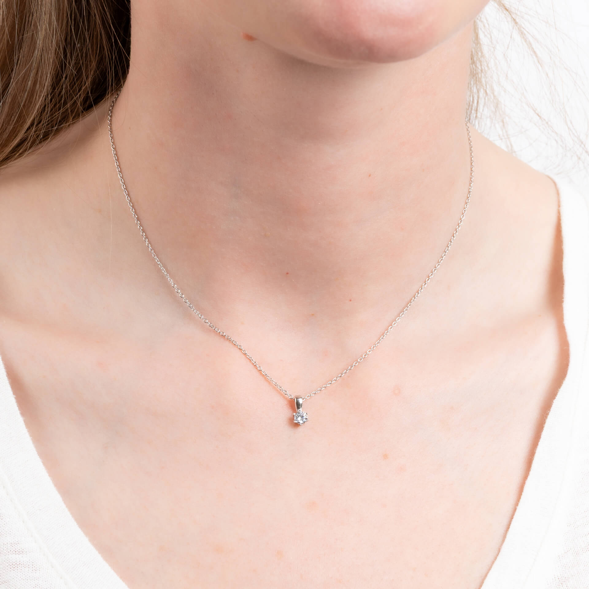 Diamonfire Six Claw Carat Pendant