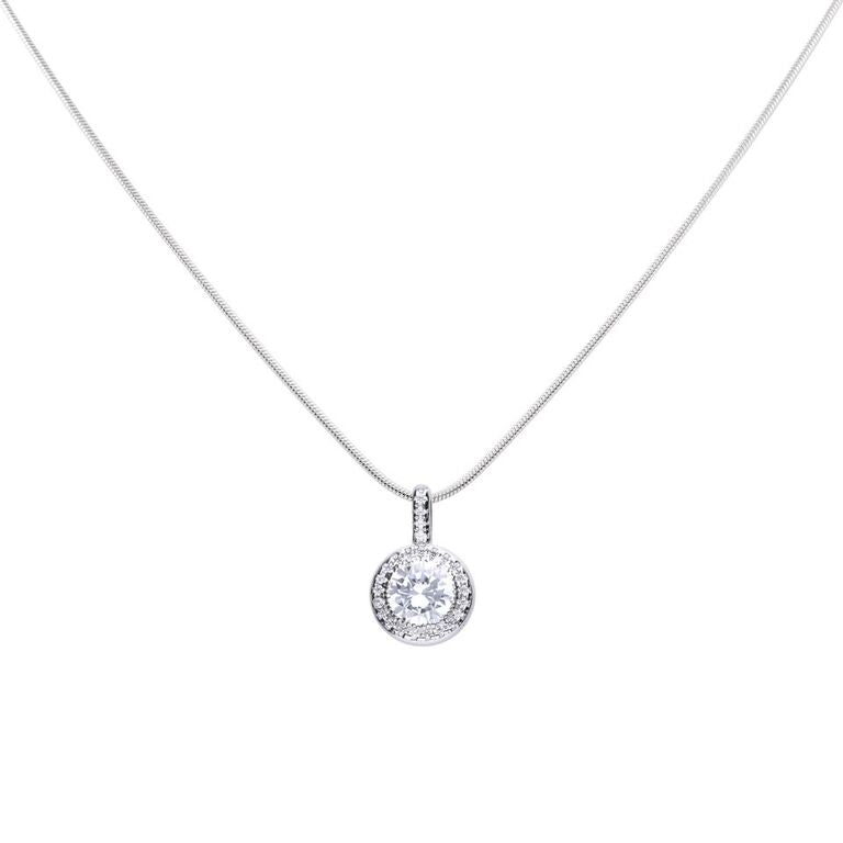 Diamonfire Round Cluster Pendant