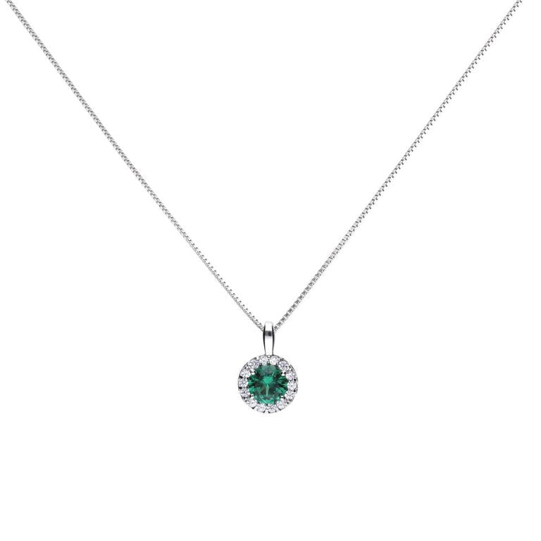 Diamonfire Round Colour Pave Pendant